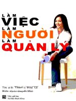Làm việc, làm người, làm quản lý (nhấn nút toàn màn hình để xem đầy đủ)