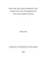 Pem fuel cell stack modeling and design of DC DC converter for fuel cell energy system 