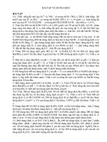 Bài tập về dung dịch