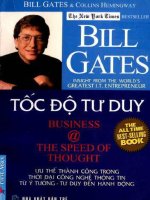 Bill gates   tốc độ tư duy (business  the speed of thought)  (nhấn nút toàn màn hình để xem đầy đủ )