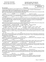 Đề thi thử HÓA LẦN 4 2011