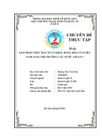 Giải pháp thúc đẩy xuất khẩu hàng hóa của Việt Nam sang thị trường các nước ASEAN 5