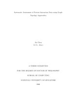 ystematic assessment of protein interaction data using graph topology approaches 