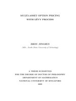 Multi asset option pricing with levy process 