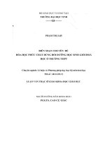 Biên soạn chuyên đề hóa học phức chất dùng bồi dưỡng học sinh giỏi hóa học ở trường THPT