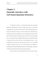 Study on ingan gan quantum structures and their applications in semiconductor saturable absorber mirror  3 