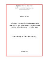 Biên soạn tài liệu và tổ chức hướng dẫn học sinh tự học theo mô đun dạy học chương sóng ánh sáng vật lí 12 THPT