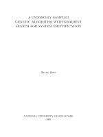 A uniformly sampled genetic algorithm with gradient search for system identification 
