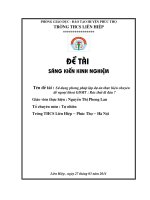 Đề tài SKKN môn sinh học