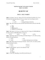 CÂU HỎI ĐỊNH CHẾ TÀI CHÍNH  ĐẠI HỌC NGÂN HÀNG