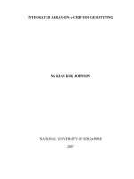 Integrated array on a chip for genotyping 