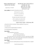 Đề kiểm tra giữa học kì 1 môn ngữ văn lớp 9 năm học 2014   2015 trường THCS thái hòa, hải dương 