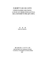 Confucianism and yijing  a study of their intellectual relationship in pre qin china 