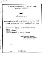 hoàn thiện các giải pháp thúc đẩy sự phát triển của thị trường cho thuê tài chính ở việt nam