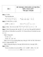 Đề thi HSG toàn 7 phần 2 
