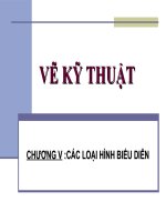 Vẽ kỹ thuật cơ bản phần 5 các loại hình biểu diễn 