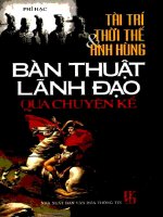 Bàn thuật lãnh đạo qua chuyện kể (nhấn nút toàn màn hình để xem đầy đủ)