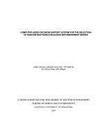 Computer aided decision support system for the selection of subcontractors in building refurbishment works 