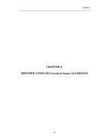 Isolation and characterization of allergens from curvularia lunata 2 