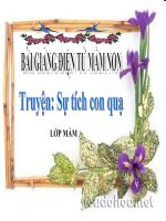 Bài giảng điện tử mầm non lớp Mầm đề tài Truyện sự tích con quạ