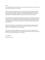 complain letter  used for writing skill practise