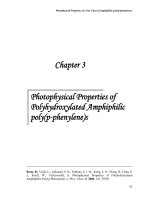 Synthesis and characterization of amphiphilic poly(p phenylene) based nanostructured materials 3 