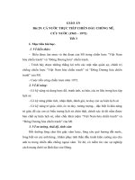 GIÁO ÁN: CẢ NƯỚC TRỰC TIẾP CHIẾN ĐẤU CHỐNG MĨ, CỨU NƯỚC (1965 – 1972)