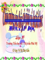 Tập đọc tuần 21