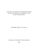 Analysis and design of flexible systems to manage demand uncertainty and supply disruptions 