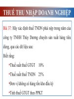 bài tập thuế thu nhập cá nhân và thuế thu nhập doanh nghiệp 