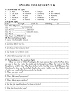 bai tap tieng anh lop 5 hay