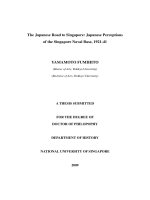 The japanese road to singapore japanese perceptions of the singapore naval base, 1921 41 1 