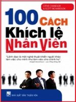100 cách khích lệ nhân viên  (nhấn nút toàn màn hình để xem đầy đủ )