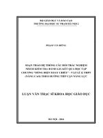 Soạn thảo hệ thống câu hỏi trắc nghiệm nhằm kiểm tra đánh giá kết quả học tập chương dòng điện xoay chiều   vật lí 12 THPT (nâng cao) theo hướng tiếp cận năng lực