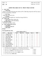 giáo án kiểm tra học kì 2(tin 7 có mt+ đáp án )