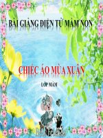 Bài giảng điện tử mầm non lớp Mầm đề tài Chiếc áo mùa xuân