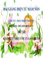 Bài giảng điện tử mầm non lớp Chồi đề tài Điều ước của sâu bướm