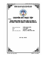 Hoàn thiện công tác tiền lương tại Công ty Cổ phần Tư Vấn Xây Dựng  Thương Mại Nam Hà