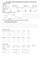 TỰ LUYỆN TOÁN LỚP 2 CHKII CƠ BẢN VÀ NÂNG CAO HAY LẮM