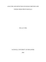 Analysis and detection of human emotion and stress from speech signals