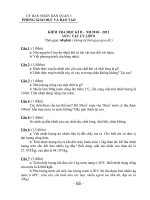 Đề thi Vật lý 8 HKII   NH:2010 2011