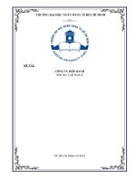 Tiểu luận môn luật kinh tế đề tài công ty hợp danh