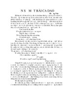 Ẩn số một bài ca dao