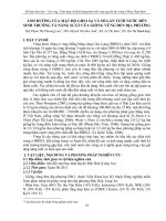 Ảnh hưởng của mật độ gieo sạ và số lần tưới nước đến sinh trưởng và năng suất của giống vừng đen địa phương