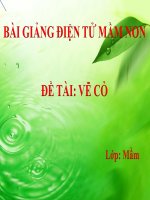 Bài giảng điện tử mầm non lớp Mầm đề tài Vẽ cỏ