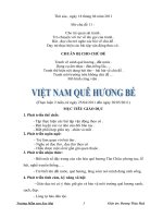 việt Nam quê hương bé