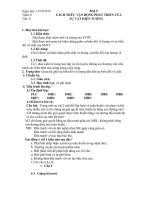 BÀI 5: CÁCH THỨC VẬN ĐỘNG PHÁT TRIỂN CỦA  SỰ VẬT HIỆN TƯỢNG