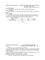 Đề HK 2 địa 8 có đáp án