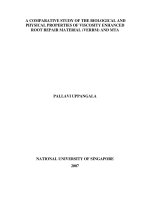 A comparative study of the biological and physical properties of viscosity enhanced root repair material (VERRM) AND MTA