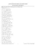 Chuyên đề phương trình và bất phương trình bài tập sử dụng ẩn phụ   phần 1